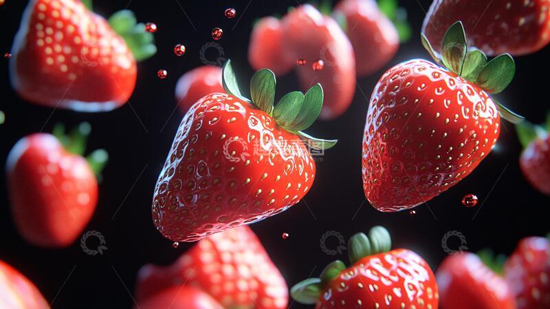 高清大图下载【趣麦麦图】草莓场景图草莓水果场景