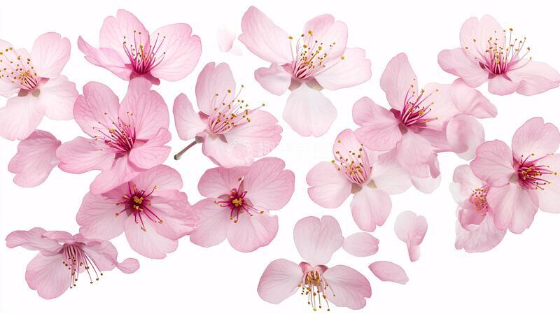 高清大图下载【趣麦麦图】花瓣手绘桃花1