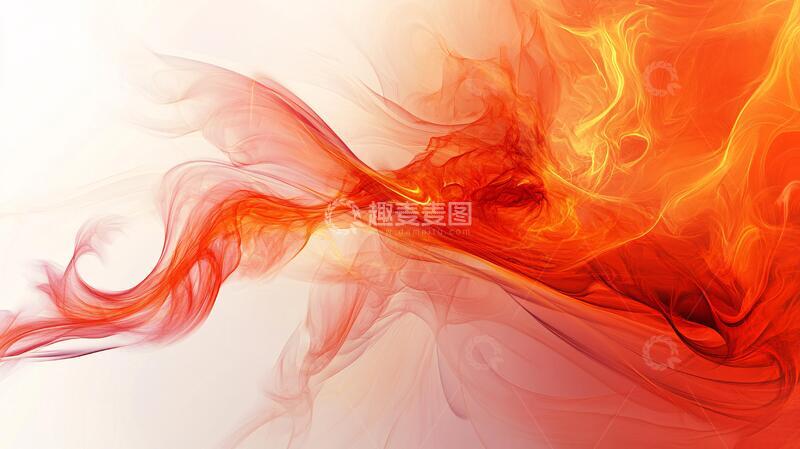 高清大图下载【趣麦麦图】火红色壁纸火焰线条背景