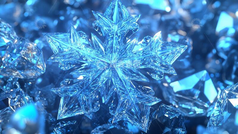 高清大图下载【趣麦麦图】高清冰晶素材1