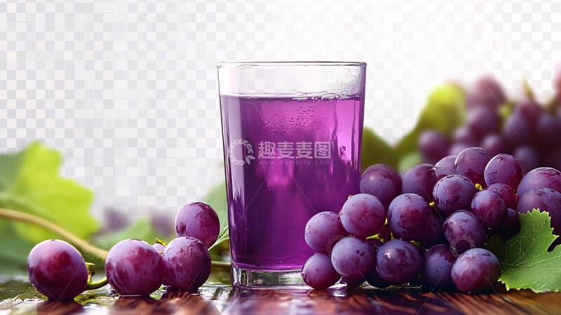 高清大图下载【趣麦麦图】葡萄汁饮品饮品蜂蜜水晶