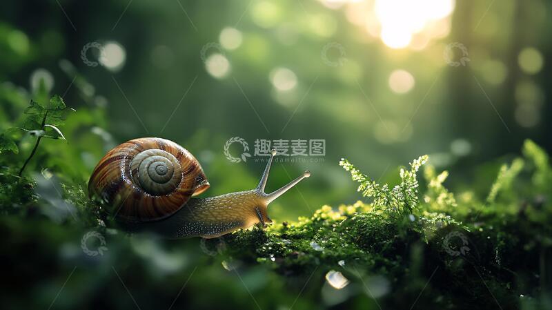 高清大图下载【趣麦麦图】高清蜗牛图片