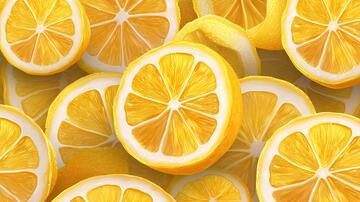 柠檬切片新鲜水果