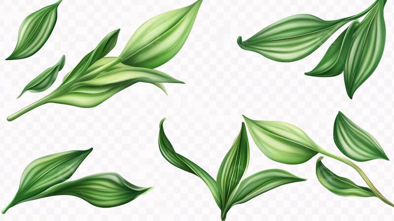 高清大图下载【趣麦麦图】绿叶实物绿叶素材竹叶