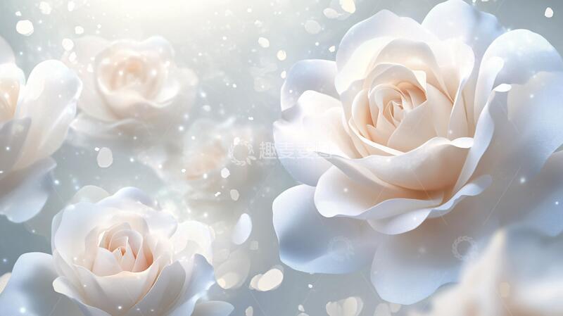 高清大图下载【趣麦麦图】浪漫梦幻玫瑰花卉素材