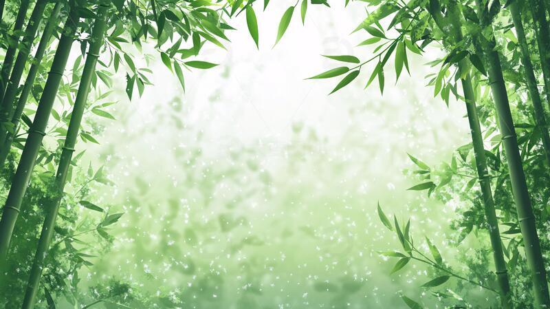 高清大图下载【趣麦麦图】唯美竹林背景3