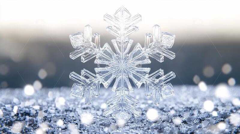 高清大图下载【趣麦麦图】唯美雪花雪花冰点极品
