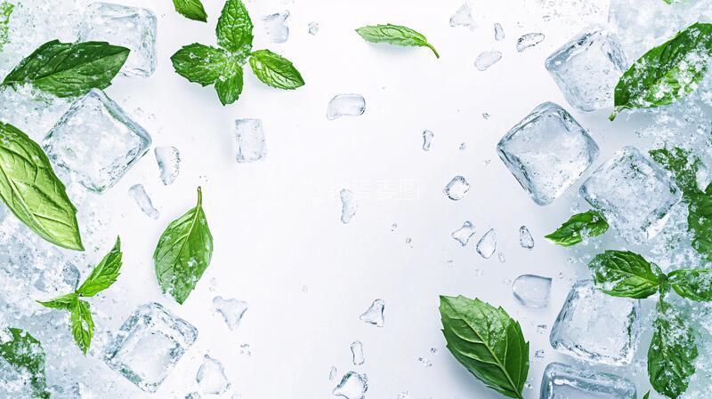 高清大图下载【趣麦麦图】清凉健康冷饮海报背景3