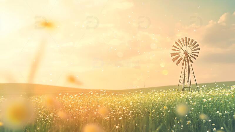 高清大图下载【趣麦麦图】唯美梦幻花田场景33