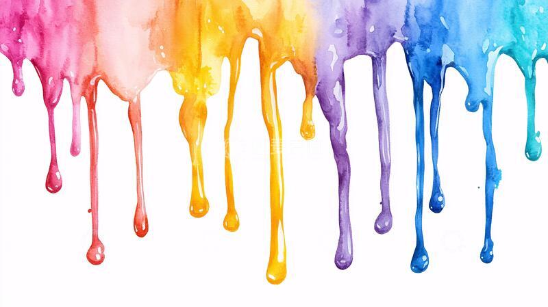 高清大图下载【趣麦麦图】彩色油漆泼墨