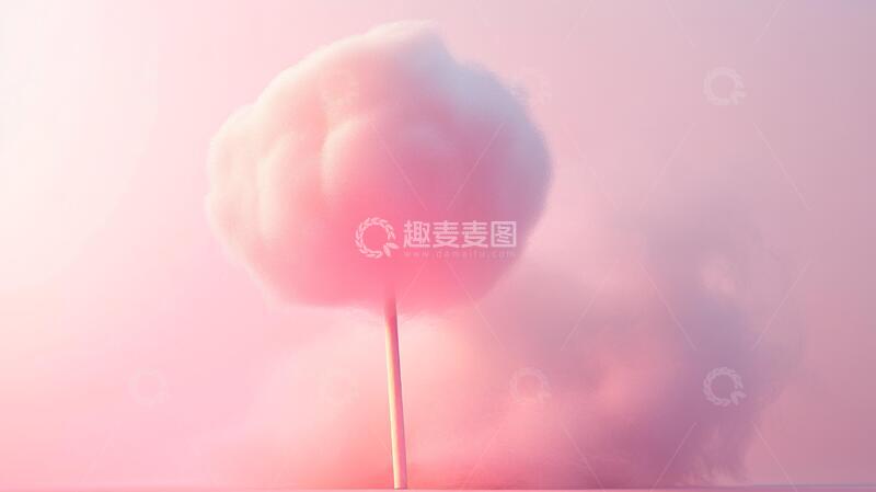 高清大图下载【趣麦麦图】动画粉色云朵1