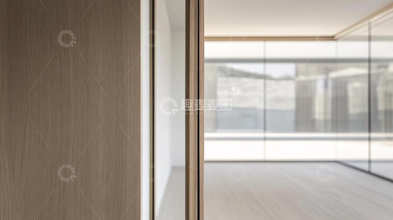 高清大图下载【趣麦麦图】-极简木饰面饰面木质住宅