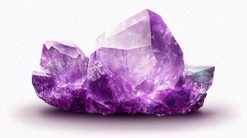 紫水晶晶体紫色晶体萤石