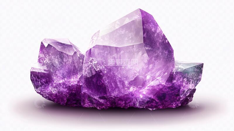 高清大图下载【趣麦麦图】紫水晶晶体紫色晶体萤石