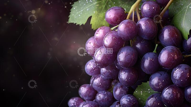 高清大图下载【趣麦麦图】高清唯美葡萄特写红提4
