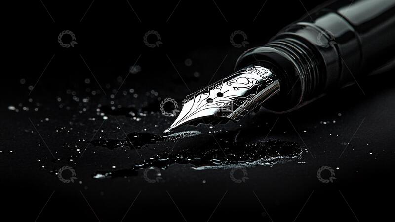 高清大图下载【趣麦麦图】毛笔低调奢华脱俗感受