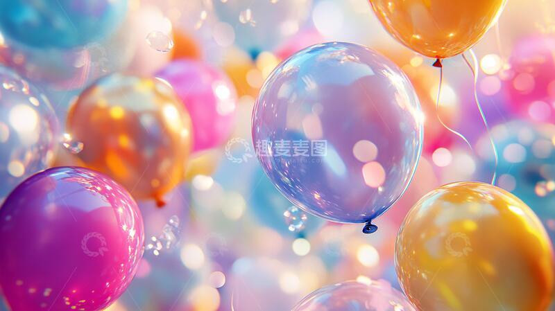 高清大图下载【趣麦麦图】汽球造型背景1