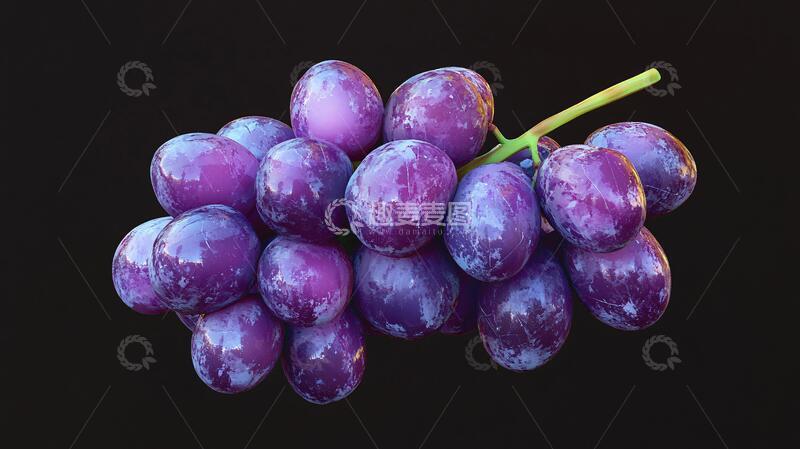 高清大图下载【趣麦麦图】超清大葡萄背景素材紫色