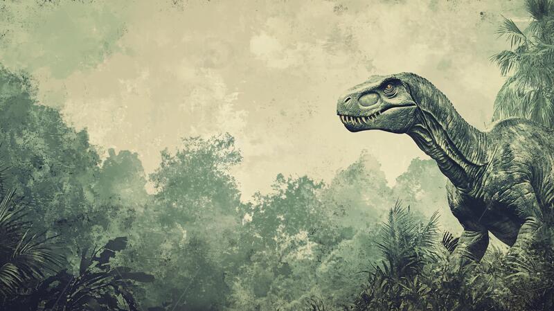 侏罗纪后期壁画场景时期