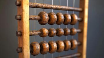 算盘背景墙装饰红木经济