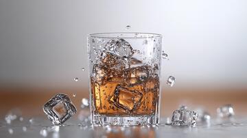 威士忌加冰块酒杯1