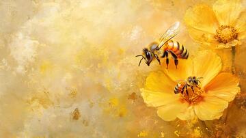 蜜蜂墙纸蜜蜂背景墙纸