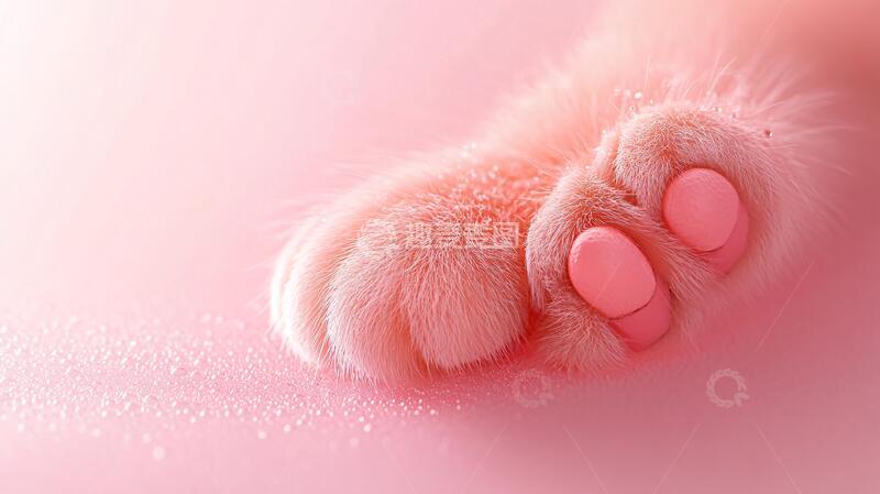 高清大图下载【趣麦麦图】创意猫爪插画