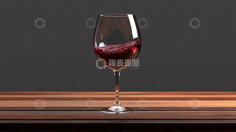 高清大图下载【趣麦麦图】红酒杯高脚杯暖色背景3