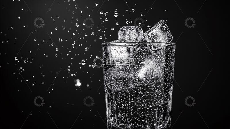 高清大图下载【趣麦麦图】冰凉高清图冰块素材气泡