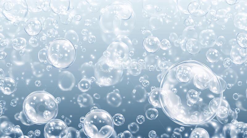高清大图下载【趣麦麦图】透明气泡漂浮