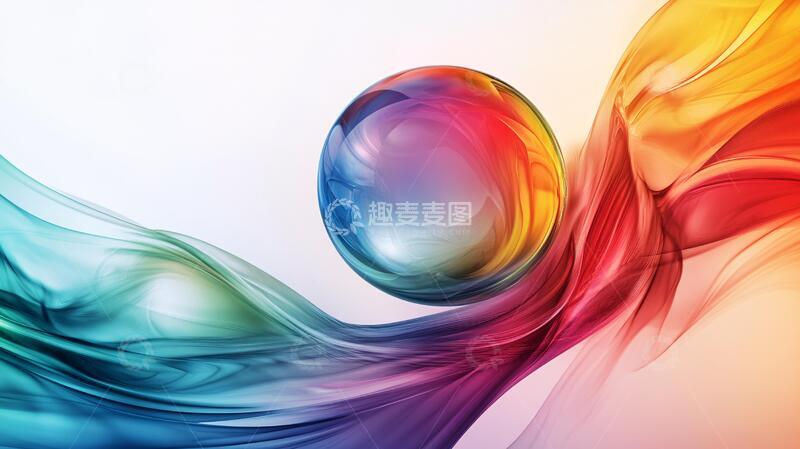 高清大图下载【趣麦麦图】光感色彩高雅抽象艺术5