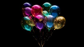 唯美气球素材背景汽球