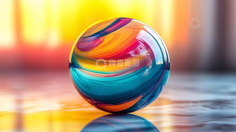 高清大图下载【趣麦麦图】-质感彩色球球体质感立体