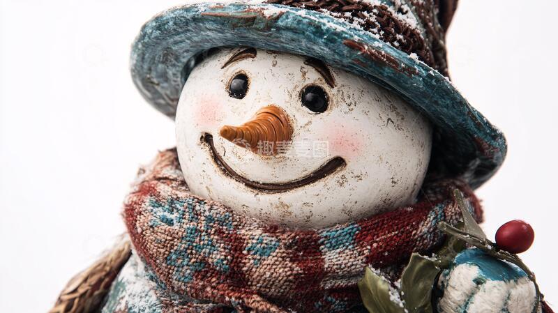 高清大图下载【趣麦麦图】戴围巾的雪人1