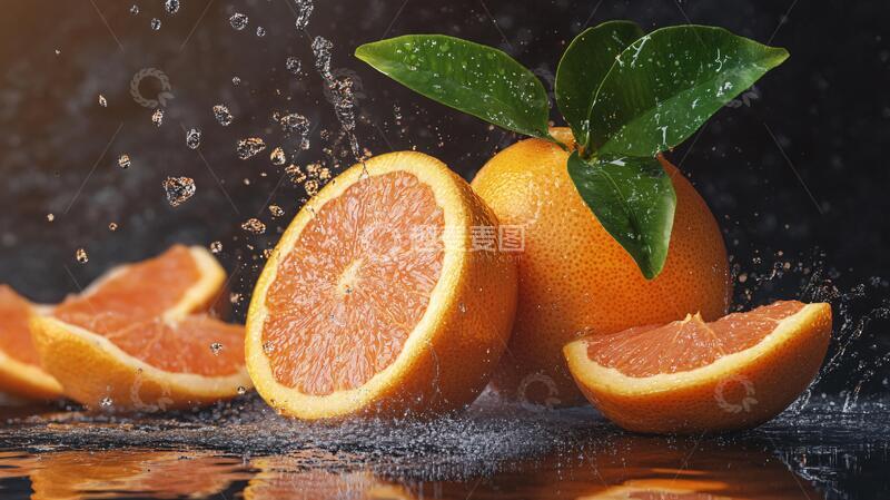 高清大图下载【趣麦麦图】葡萄柚清洁图片高清水果