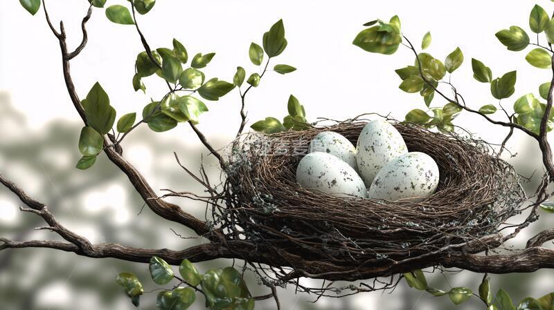 高清大图下载【趣麦麦图】鸟巢合成素材