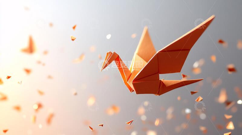 高清大图下载【趣麦麦图】梦幻千纸鹤折纸纸鹤梦幻1