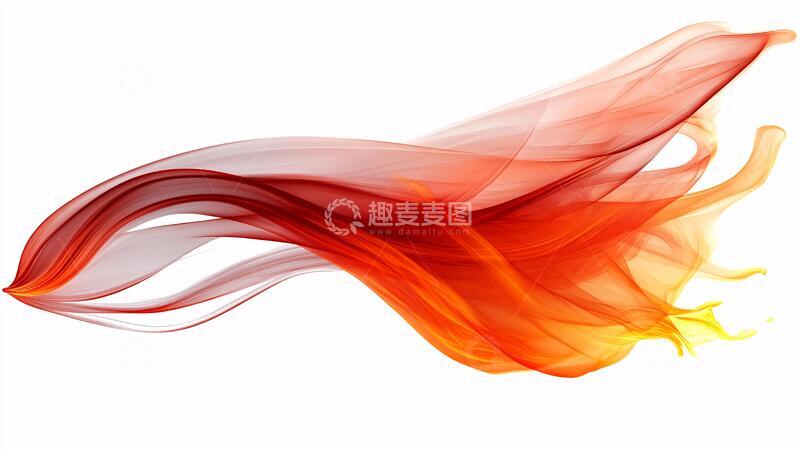 高清大图下载【趣麦麦图】色带彩带火焰线条曲线3