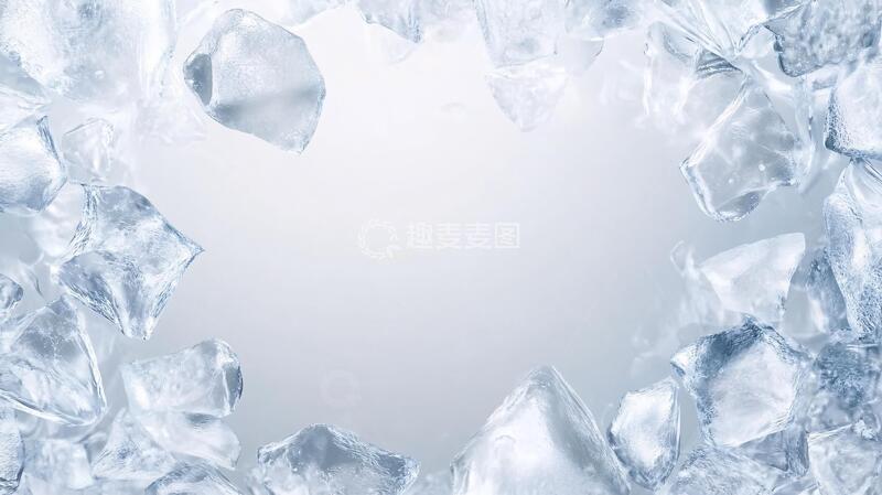 高清大图下载【趣麦麦图】冰块背景素材