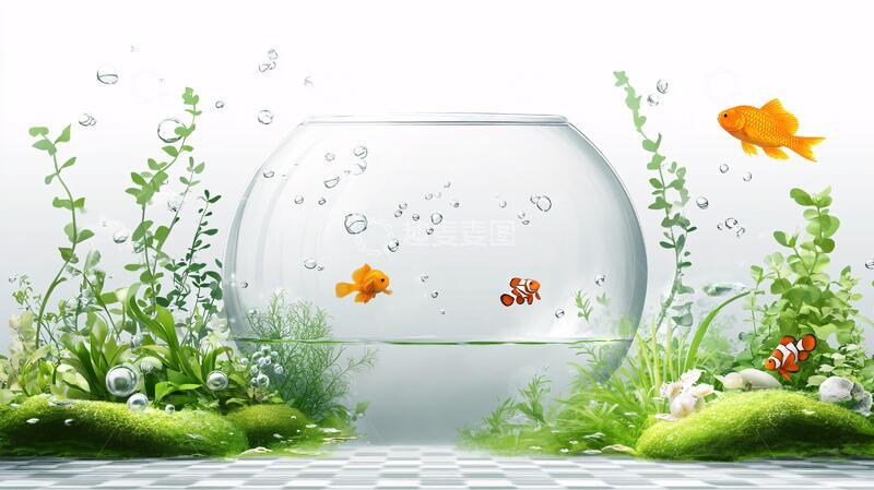 高清大图下载【趣麦麦图】鱼缸背景图鱼缸素材场景