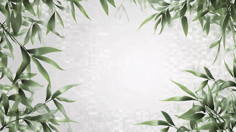 高清大图下载【趣麦麦图】竹林竹叶背景墙