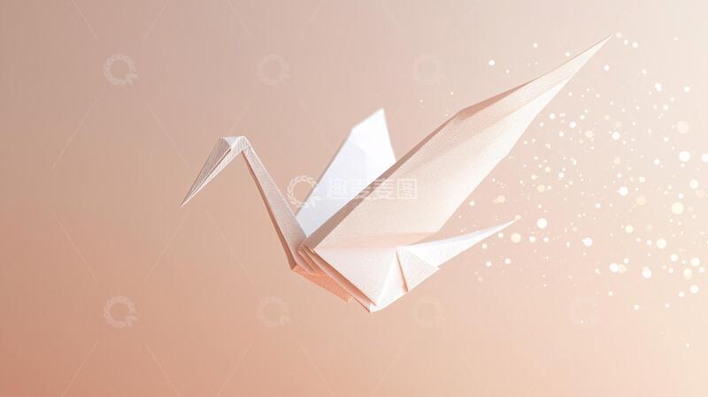 高清大图下载【趣麦麦图】梦幻千纸鹤折纸纸鹤标志