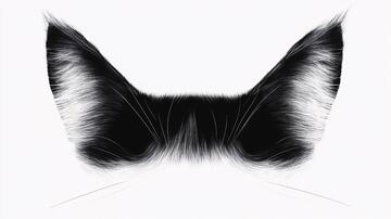 唯美线条毛发线条