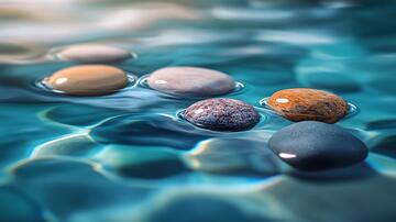 水下石头湖泊卵石