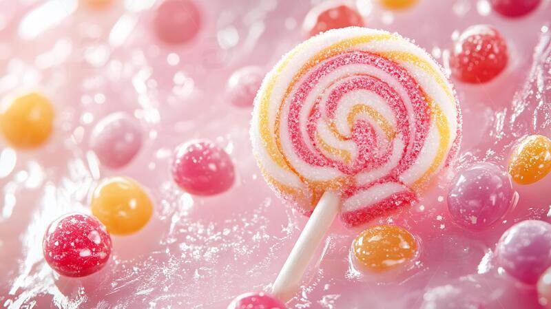 高清大图下载【趣麦麦图】高清糖果背景1