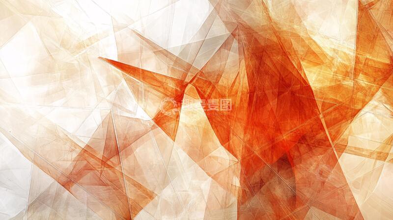 高清大图下载【趣麦麦图】暖色几何背景
