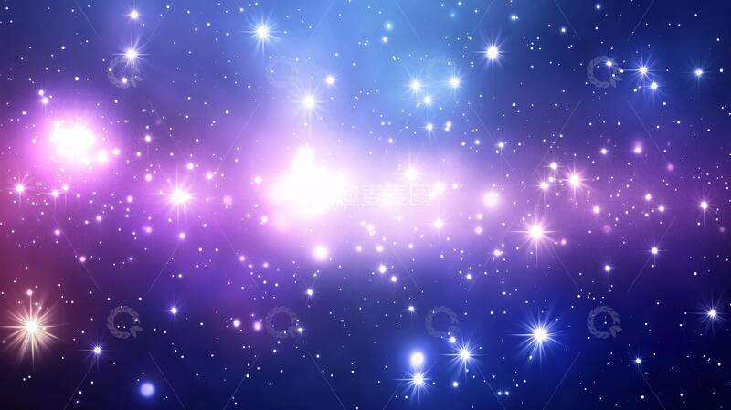 高清大图下载【趣麦麦图】梦幻星星背景梦幻星辰
