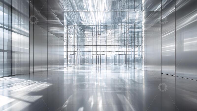 高清大图下载【趣麦麦图】玻璃大厅建筑大厅内墙