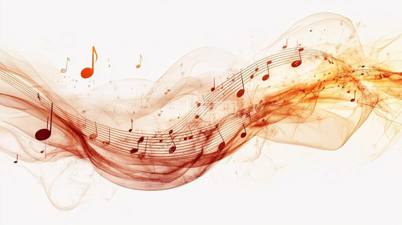 高清大图下载【趣麦麦图】抽象旋律声乐背景旋律2