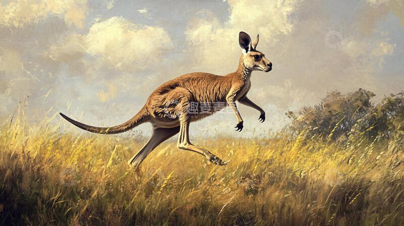 高清大图下载【趣麦麦图】高清美术袋鼠